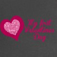thumbnail image 2 of CafePress - My First Valentines Day Maternity Maternity T Shir - Maternity Dark T-Shirt, 2 of 3