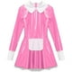 thumbnail image 5 of Vestido de charol para mujer, dulce disfraz de sirvienta Lolita, delantal de satén de manga larga, enagua de tul, vestido acampanado, ropa para discoteca de Halloween, 5 of 5