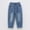 Blue, variant on Toddler Boys Baggy Jeans Jogger Pants ForBoys Elastic High Waisted Straight with Pocket Classic Fit Casual Boy Clothes 2-3 Years