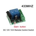 thumbnail image 4 of 5X DC 12V 1CH 433MHz Interruptor de Control Remoto Inalambrico Universal Receptor de Rele de RF 433 MHz Modulo, 4 of 9