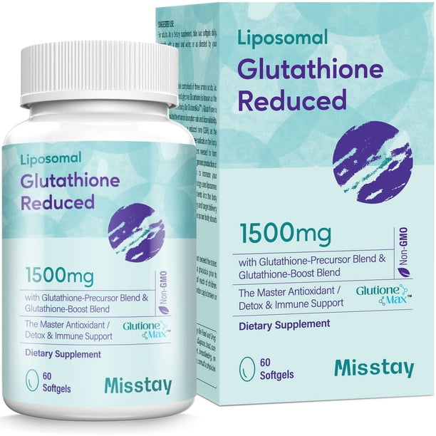 Suplemento de glutatin liposomal Misstay 2400 mg 60 cpsulas blandas |  Bodega Aurrera en lnea