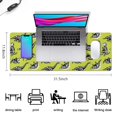 thumbnail image 5 of Long Mouse Pads for Desk,Green Dinosaurs Skeletons Pattern Desk Mats on Top Of Desks, Desk Mouse Pad Extra Large with 3mm Non-Slip Base and Stitched Edge for Gaming,Office,Work,Home 31.5"x11.8", 5 of 6