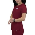 thumbnail image 4 of Doctor's Choice Pro Fit Scrubs Women's Scrub Top Wine S - XXXL, 4 of 8