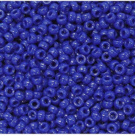 Jolly Store Crafts Blue 6.5x4mm Mini Pony Beads, Made in USA, 1000pcs
