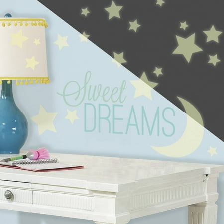 Sweet Dreams Glow in the Dark Peel and Stick Wall Decals