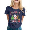 thumbnail image 1 of LUOGENLI T-shirts pour Femmes T-shirts Décontractés de Noël à Col Rond Manches Courtes Tunique Blouse T-shirts Amusants Graphiques Saint-Valentin Marine G, 1 of 1