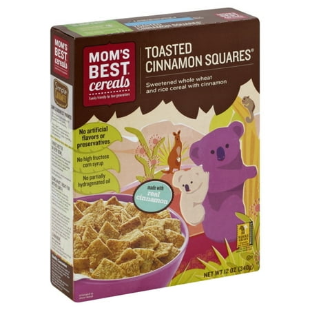 Mom's Best Cereals Toasted Cinnamon Squares, 12.0