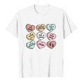 thumbnail image 4 of Kcolen Valentine's Day T-Shirts for Women Love Heart Print Funny Valentine's Day Shirts for Women Easy Wear Loose Women Short Sleeve Top Holiday Tops, 4 of 4