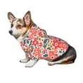 thumbnail image 6 of Uemuo Small Coral Red Flowers for Winter Dog Hoodie Sweatshirts with Pockets Warm Dog Clothes for Small Dogs Chihuahua-XX-Large, 6 of 8