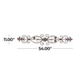 thumbnail image 3 of DecMode Brown Metal Scroll Wall Decor, 3 of 9