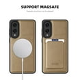 thumbnail image 2 of Allytechgroup Slim Case for Samsung Galaxy S25 Edge, PU Leather Support Wireless Charging Shockproof Magentic Protective Rugged Heavy Duty Durable Cover Case for Samsung Galaxy S25 Edge, Desertgold, 2 of 7