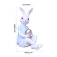 thumbnail image 6 of ddioayh Easter Resin Ornament Cute Bunny with Golden Egg Durable Craft Home and Car Decor Tabletop Shelf Decoration Festive Gift for Easter Celebration, 6 of 6