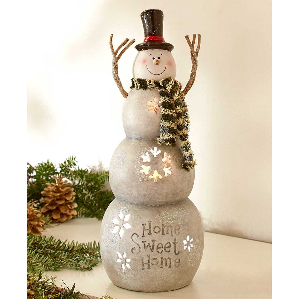 Snowman DecorLighted Tabletop Snowman