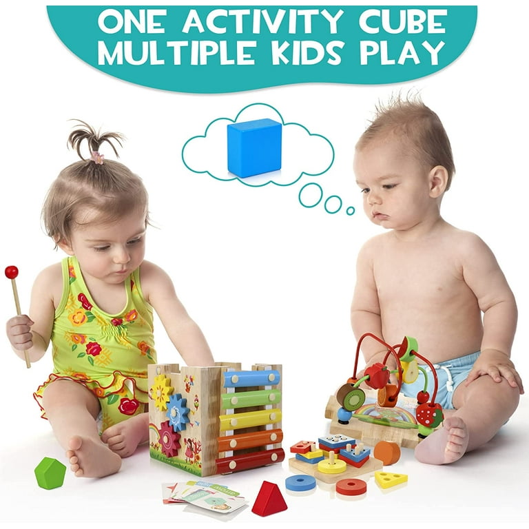 DIY Activity Cube Center for Babies and Toddlers - mikyla