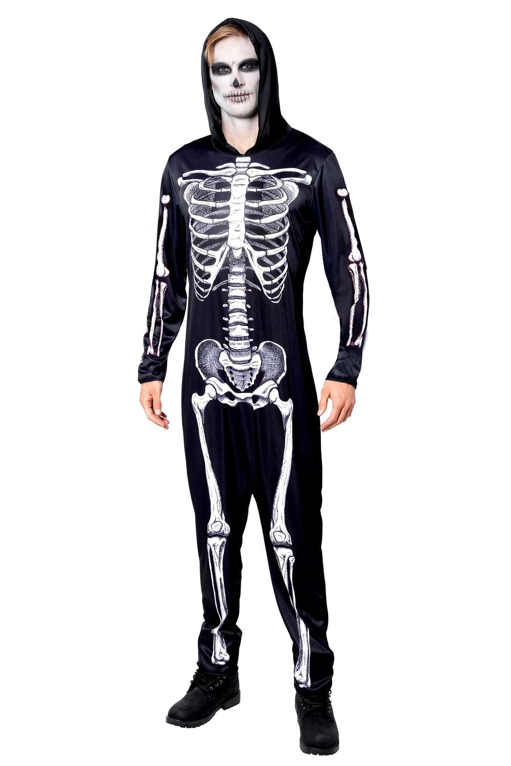 COSTUME DE COMBINAISON DE SQUELETTE PARTYHOLIC