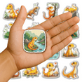 thumbnail image 4 of Colorful Fridge Magnet Cute Refrigerator Magnet Animal Magnetic Sticker Playful Decorative Magnet for Metal Surface Fridge Whiteboard, 4 of 5
