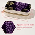 thumbnail image 5 of Grape Velvet Portable Jewelry Organizer with Removable Compartment - Necklace Holder and Gift Box, 5 of 7