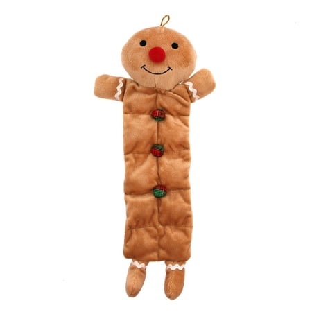 Holiday Squeaktaculars Dog Toys Choice Of Gingerbread Man Santa or Elf Character (Gingerbread
