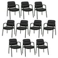 thumbnail image 1 of Costway Waiting Room Chair No Wheels Set of 10 with Integrated Armrests  for Reception, 1 of 7
