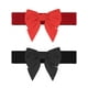 thumbnail image 1 of Cinturones Versátiles de Moda para Mujeres INSPIRE CHIC, 2 Piezas, Cinturón Elástico Ancho con Decoración de Lazo, 27.6x2.3" Negro+Rojo, 1 of 5