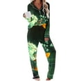 thumbnail image 3 of QIUOMBBP 2 Piece Pajama Sets for Women Long Sleeve Button Down Sleepwear with Pockets Matching Wide Leg Pants Lounge Set Nightwear, Multicolor, S, 3 of 7