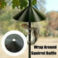 thumbnail image 2 of Wraps Around Baffle Animal Feeder Tree Trunk Protector Field Plastic Outside Feed Guard Wrapping Reusable Grain Feeding Controlling Protector 12inch, 2 of 9