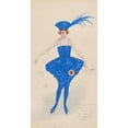 thumbnail image 3 of Will R. Barnes 14x24 Black Modern Framed Museum Art Print Titled - Girl in Blue (1922), 3 of 5