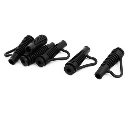 Sleeve Scrunchies - 20mmx69mm Rubber Wire Sleeve Sheath Hair Dryer Accessories Black 6pcs