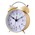 thumbnail image 2 of campana de reloj despertador para, reloj despertador analógico sin tictac, ruidoso Amarillo Gloria Reloj despertador de escritorio Reloj silencioso, 2 of 7