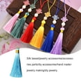 thumbnail image 4 of Guardurnaity Marcapáginas para hacer joyas con borlas de 8cm, colgante con flecos, monedero portátil, decoración de vestir, artesanía Ropa, zapatos y accesorios Miscelánea Azul cielo claro Guardurnaity AP016303-16, 4 of 6