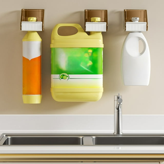 PRETXORVE Non Perforated Bathroom Shower Gel Storage Rack Bathroom Wall Shower Storage Rack Detergent Hanging Rack