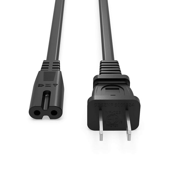 Esource Parts Cord Power Cable, Black, 60520