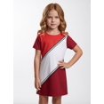 thumbnail image 2 of Girls Short Sleeve Sundress Regular-Fit Simple Styling Charming Casual Dress for Big Girls Age 6-13 Summer Casual, 2 of 6