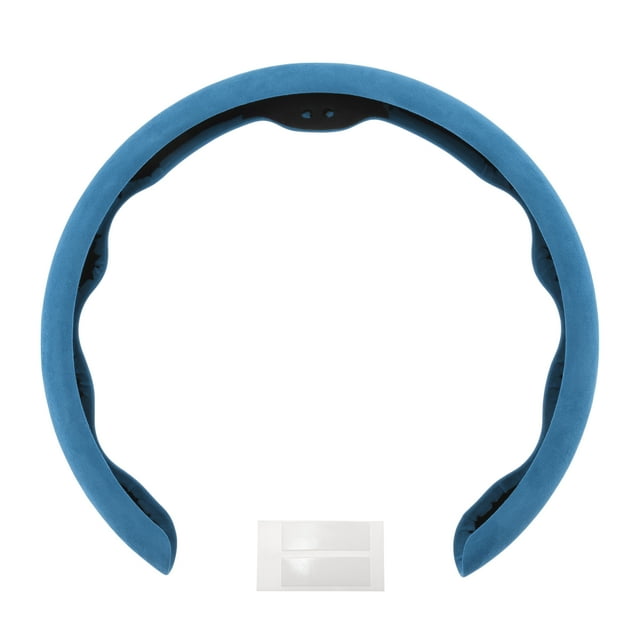 Funda para volante de cuero artificial PU ABS Protector de volante de automóvil 14.96" Azul Haze 1 Pc