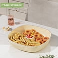 thumbnail image 2 of Anuirheih Clear Salad Bowl for Lunch Plastic Crystal Fruit Plate Candy Holder for Home Kitchen Party(Green), 2 of 5