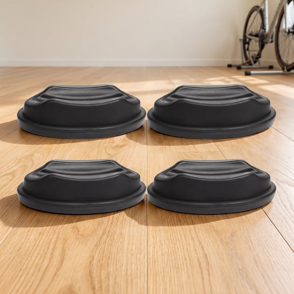 COMPUKAS 4Pcs Indoor Bike Trainer Front Wheel Pad for Stable Cycling Exercise