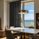 thumbnail image 4 of Cortinas de encaje para ventanas – Cortinas gruesas y caladas con elegante caída para sala de estar, dormitorio y balcón – Tratamiento de ventanas de poliéster que filtra la luz y aísla del calor, 4 of 6