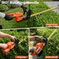 thumbnail image 2 of Hedge Trimmer Cordless,UNTIMATY 21V Electric Bush Trimmer with Rotatable Handle,Brushless Motor Trimmers Battery Powered, for Shrub Cutting,Trimming,Orange, 2 of 9