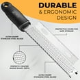 thumbnail image 4 of Orblue Lemon Zester and Cheese Grater Stainless Steel, 4 of 9