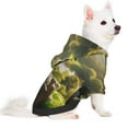 thumbnail image 2 of Fotbe Deep Forest Stone Green Dragon Print Small Dog Sweater Hoodies Pet Grey Hooded Soft Fleece Sweatshirts with Pocket Fall Winter Puppy Cat Sweaters Warm Clothes-XX-Large, 2 of 7
