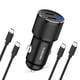 thumbnail image 1 of Cargador de coche WORSORS Dual USB C 60W PD de carga superrápida, 1 of 7