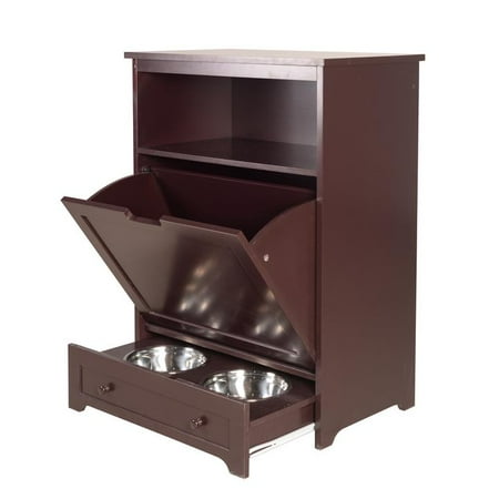 Organizedlife Pet Feeder Station With Storage Dog Food Cabinet