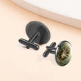 thumbnail image 6 of Bohemian Elegant Stainless Steel Men's Cufflinks Set for Formal Attire, Made of Stainless Steel, Ideal for Weddings and Business Meetings, 6 of 6