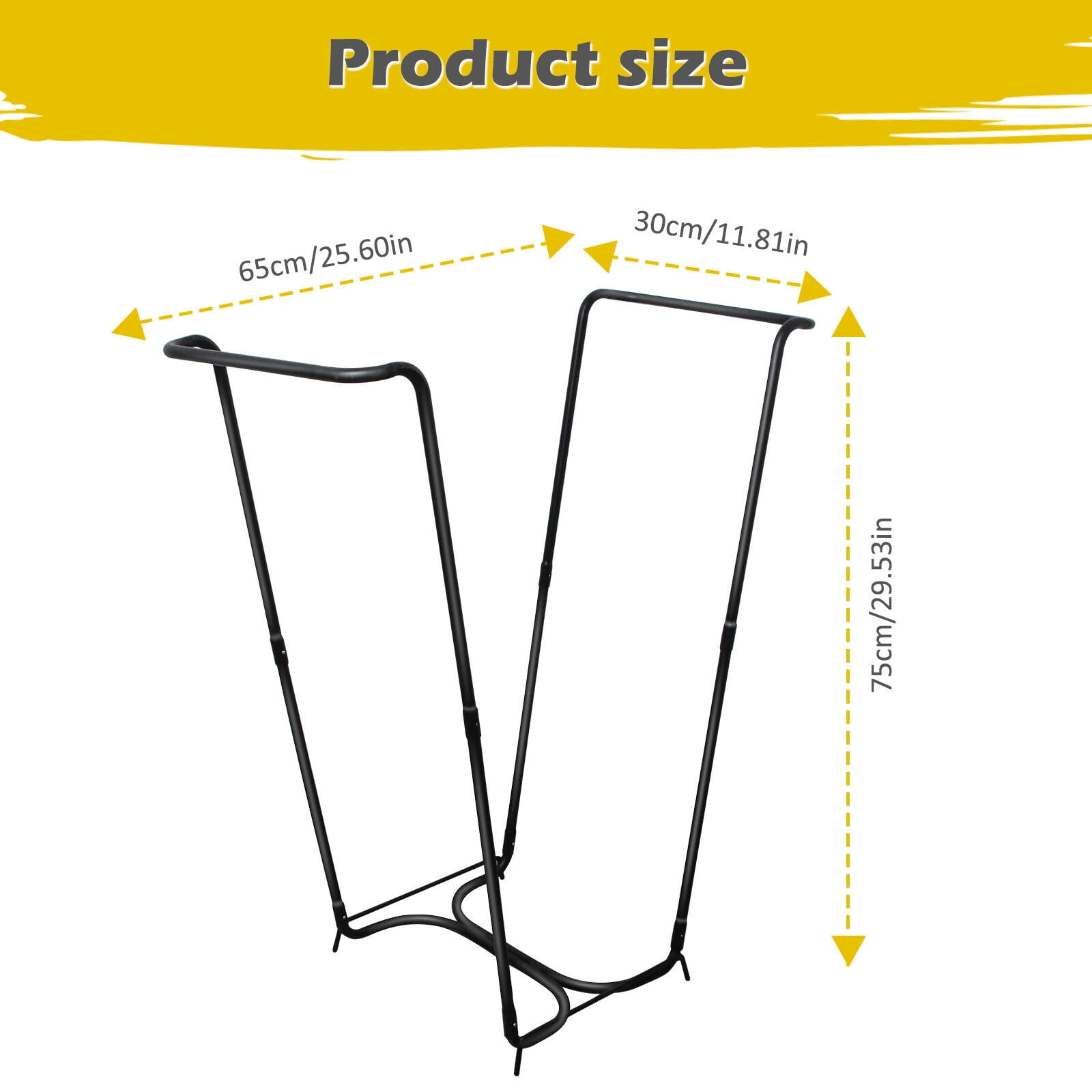XZKING 1 Pack Trash Bag Holder Stand, Metal Leaf Bag Holder Stand Holds 30-45 Gallon Garbage Bags, Outdoor Portable Trash Bag Holder for Yard Garden