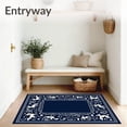 thumbnail image 3 of ODIKA 8'x10' Machine Washable Non-Slip Area Rug, Mystical Fox Spirit with Celestial Moon Phases High Traffic Rug, Blue, 686143, 3 of 7