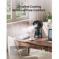 thumbnail image 3 of DREO TurboCool Misting Fan 516S, 150°+30° Omni-directional Oscillating Smart Cooling Fans that Blow Cold Air, 26 ft/s, Ultrafine Mist, 20dB, 1.3L, 6 Speeds 2 Modes, Remote & APP Control, Indoor, Grey, 3 of 8