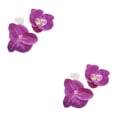 thumbnail image 3 of kurtrusly 50pack/lot Low Maintenance Artificial Decorations Orchids For Wide Range Of purple red 2Set, 3 of 6