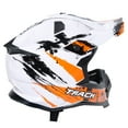 thumbnail image 6 of TCMT DOT Dirt Bike Helmet Full Face Adult Motorcross Helmet for Atv Offroad Street Dirt Bike White Orange Graffiti XL Size, 6 of 7