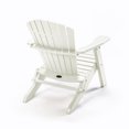 thumbnail image 2 of Birds Choice Classic Folding Adirondack Chair for Outdoors, White, 2 of 3