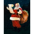 thumbnail image 4 of Jenny Green 20x24 Black Modern Wood Framed Wall Art Titled - Jolly Old Saint Nick, 4 of 6